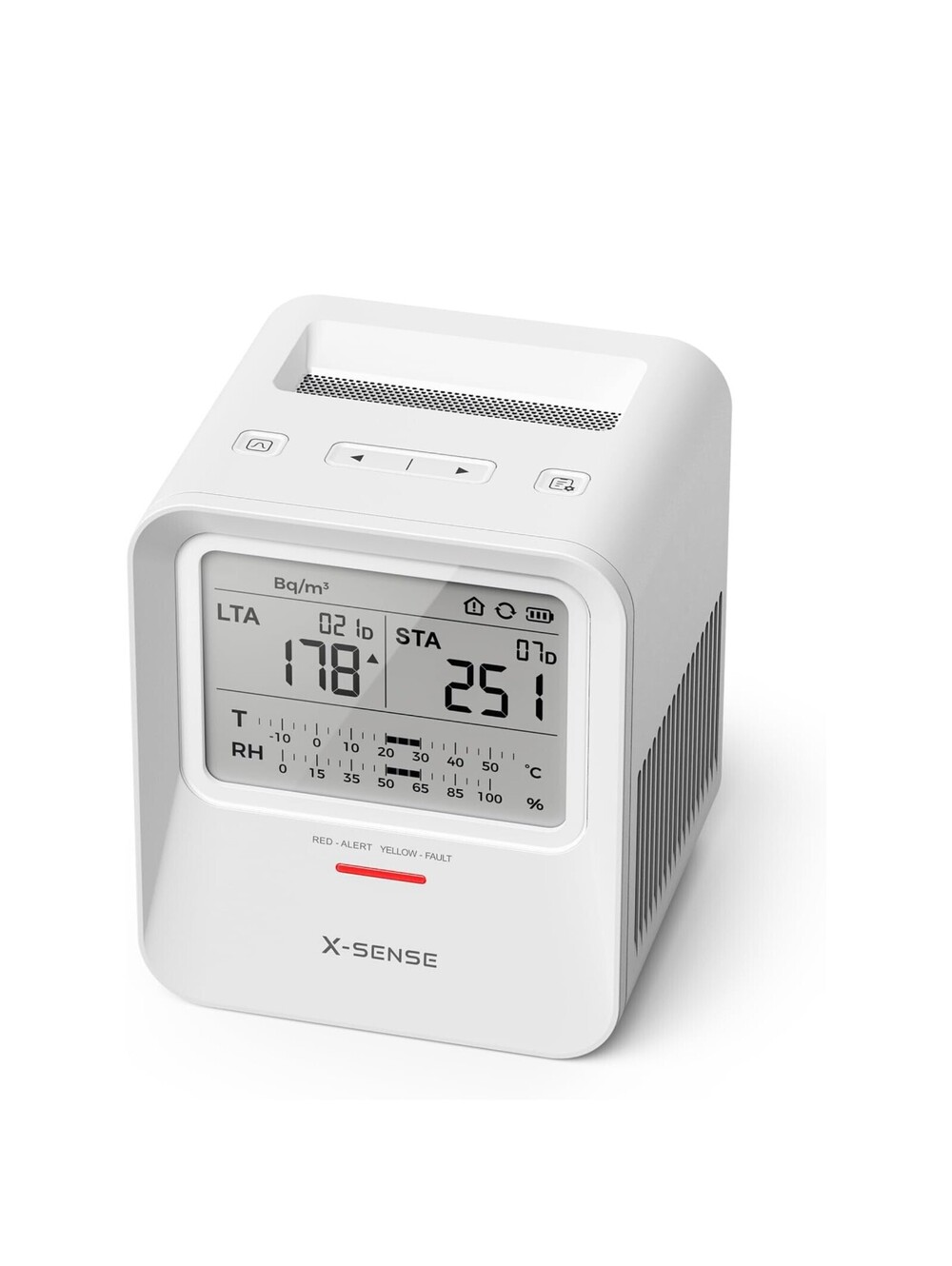 X-Sense Radon Detector with Audible Visual Alerts, Radon Test Kit for Home